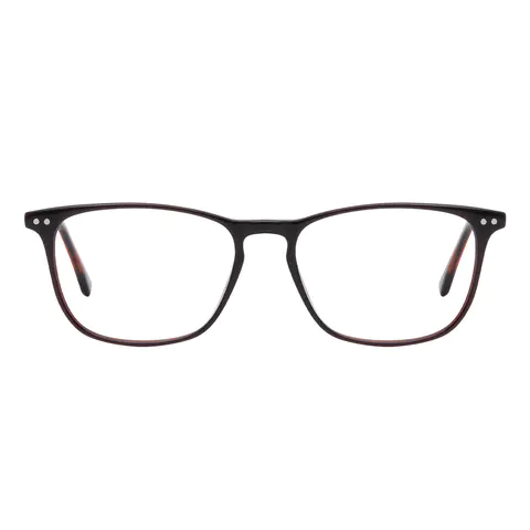 Rectangle Brown Eyeglasses