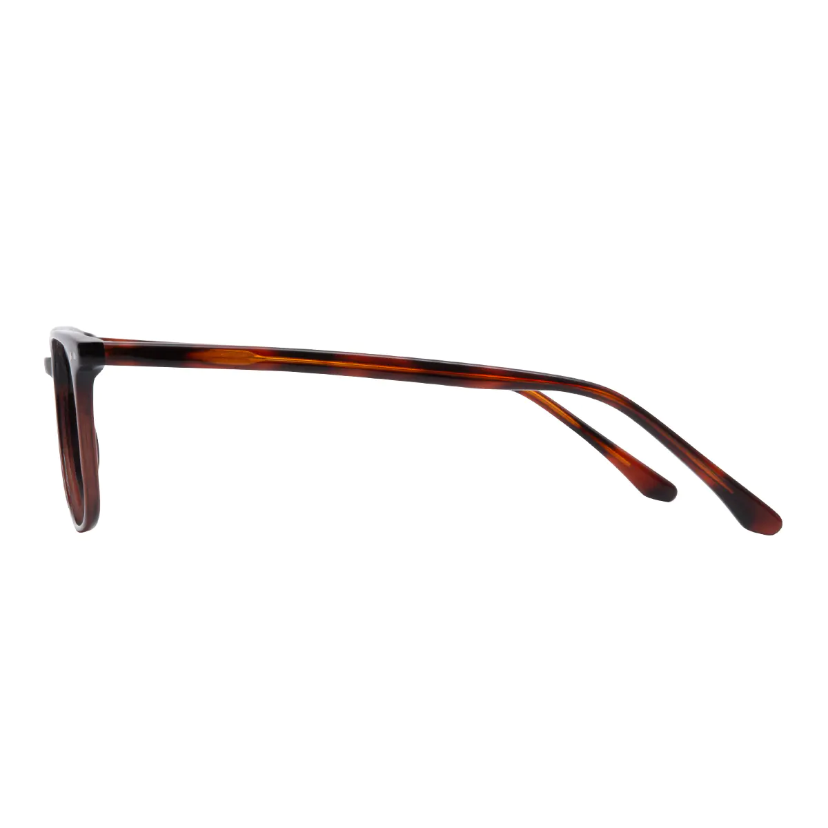 Rectangle Brown Eyeglasses