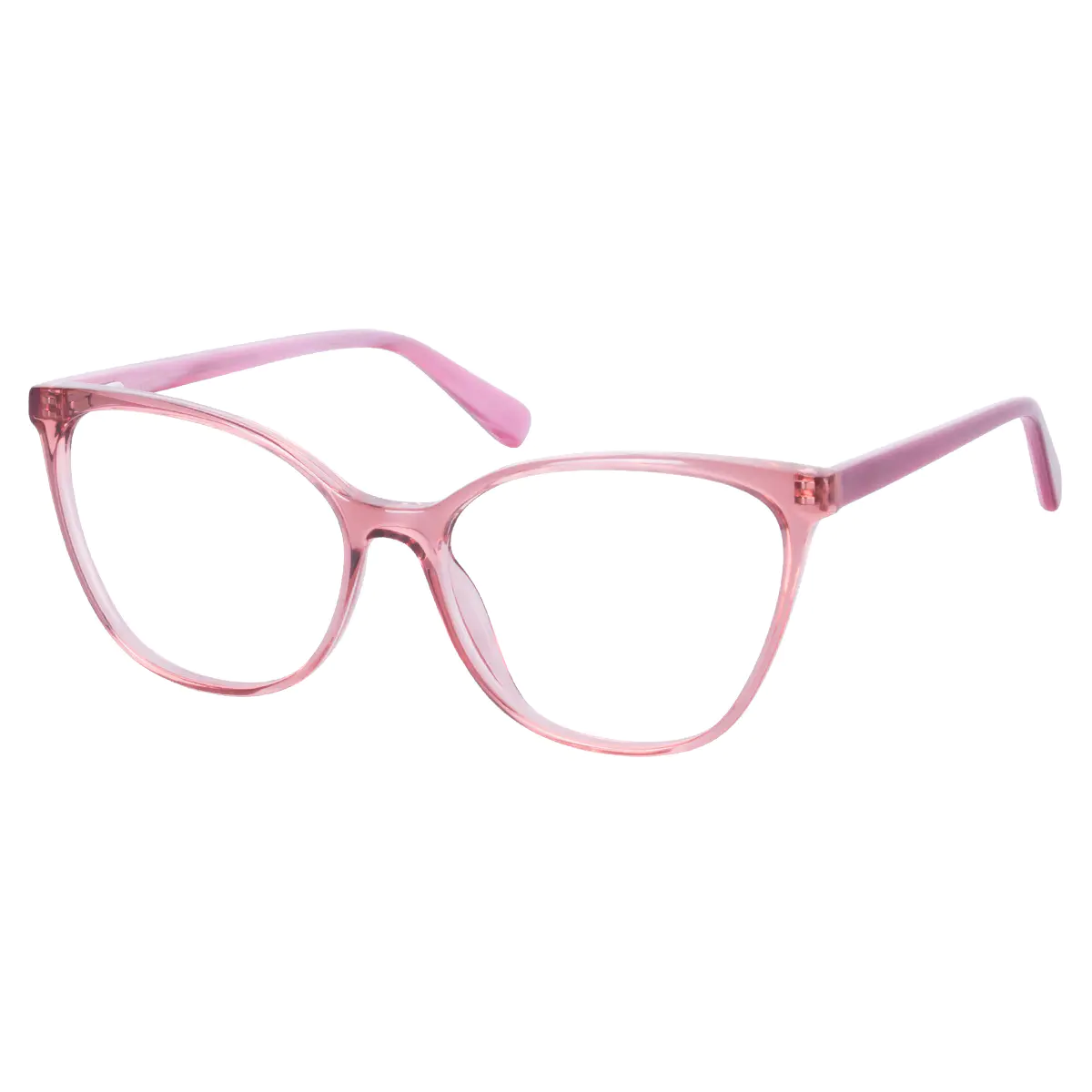 Square Pink Eyeglasses
