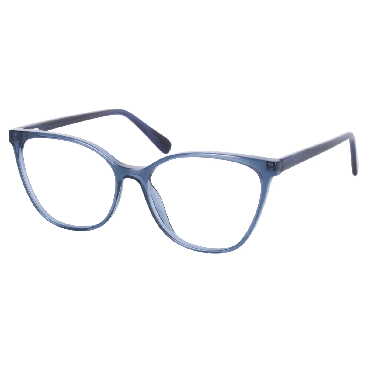 Square Blue Eyeglasses