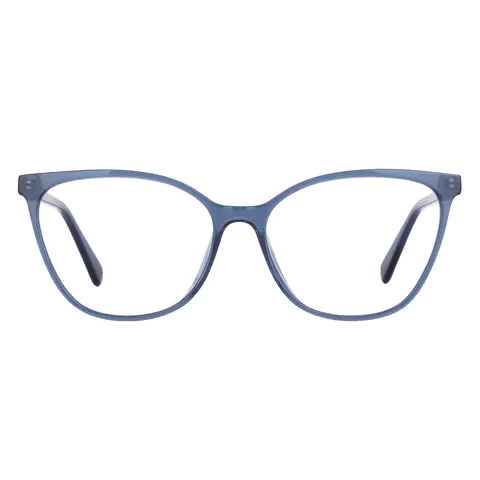 Square Blue Eyeglasses