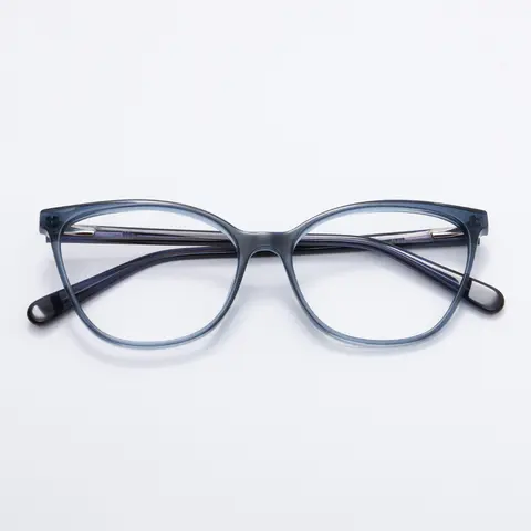 Square Blue Eyeglasses