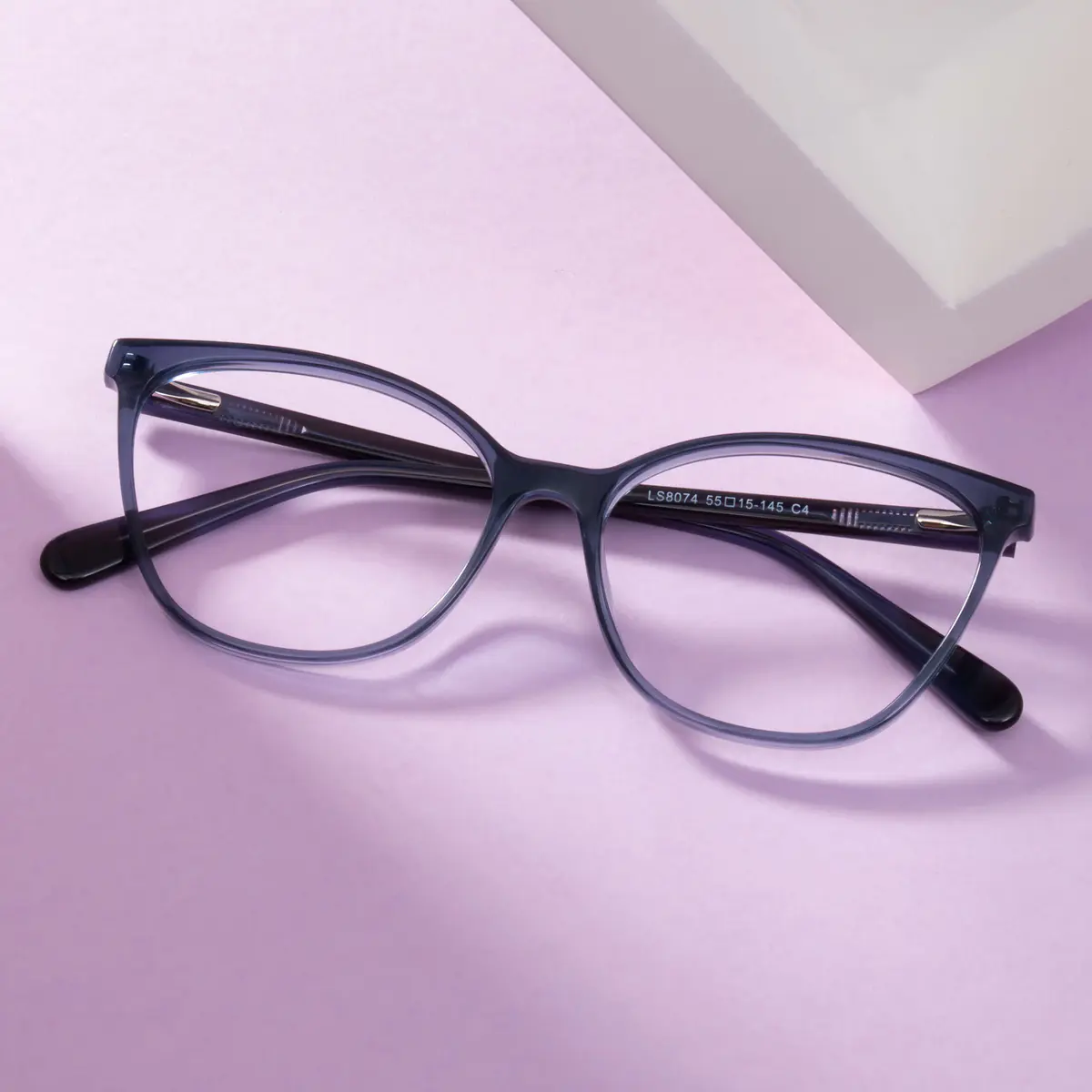 Square Blue Eyeglasses