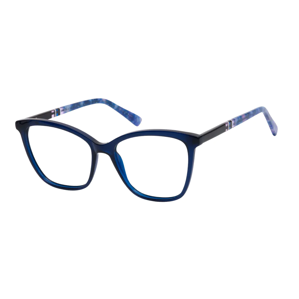 Square Blue Eyeglasses