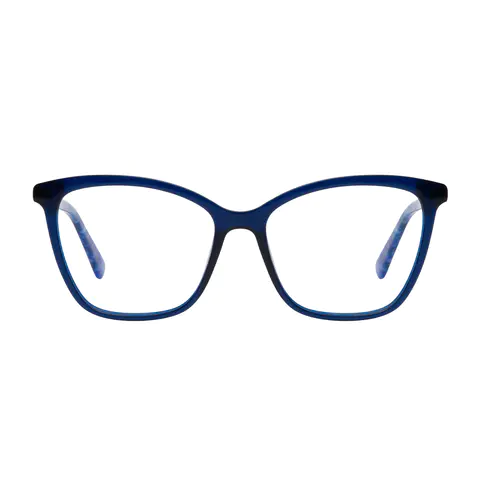 Square Blue Eyeglasses