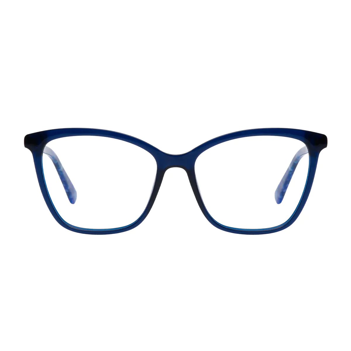 Square Blue Eyeglasses