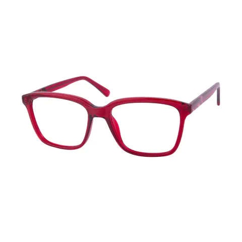 Square Red Eyeglasses