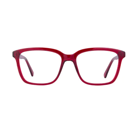 Square Red Eyeglasses