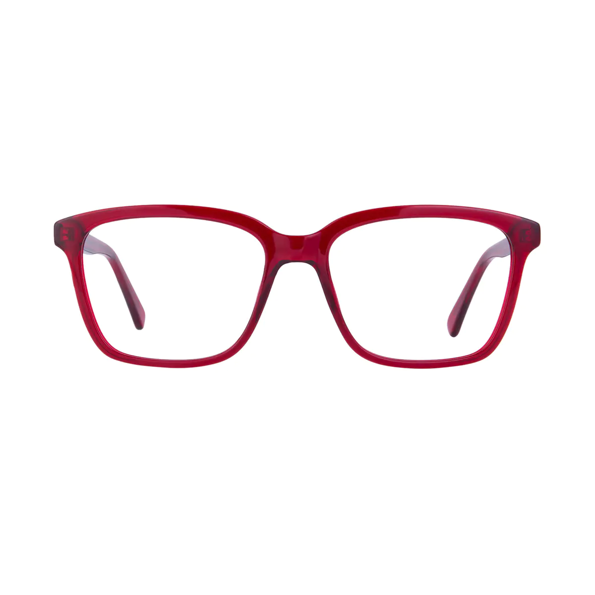 Square Red Eyeglasses