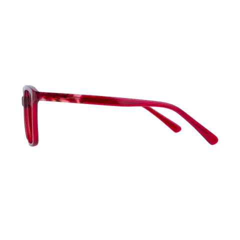 Square Red Eyeglasses