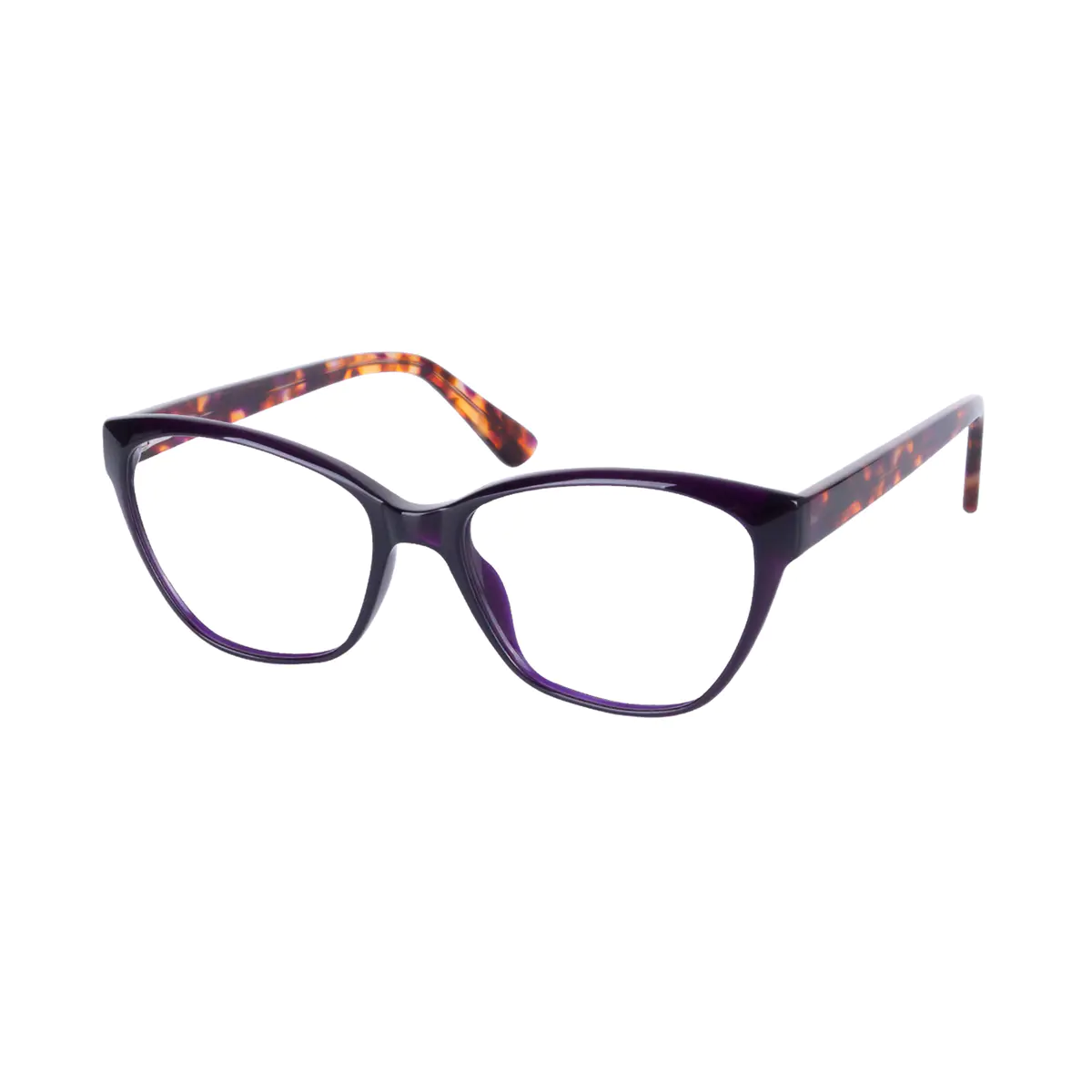 Square Purple Eyeglasses