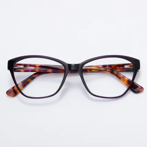 Square Purple Eyeglasses