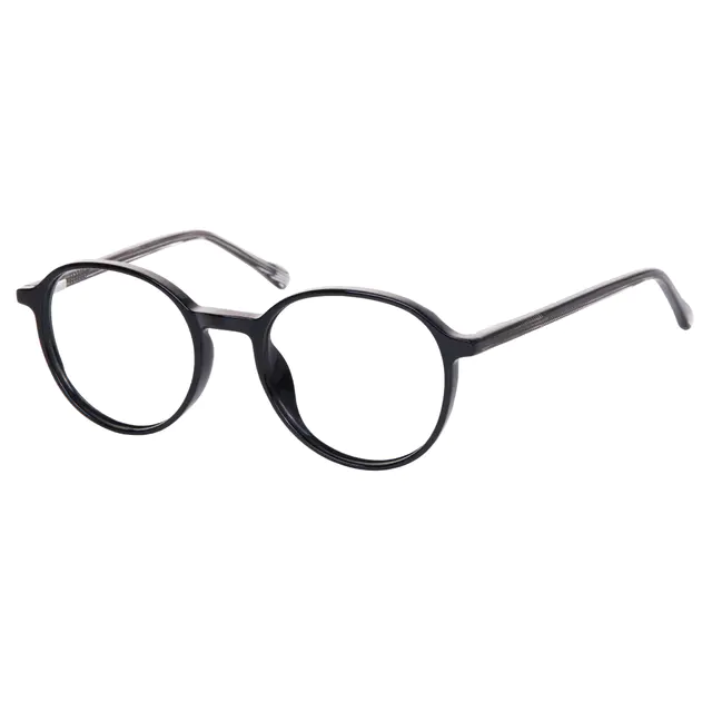 Oval Black Eyeglasses
