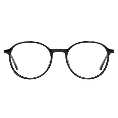 Oval Black Eyeglasses
