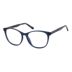 Oval Blue Eyeglasses