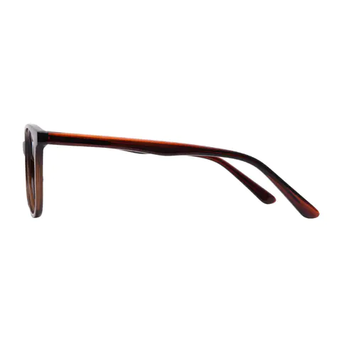 Oval Brown Eyeglasses