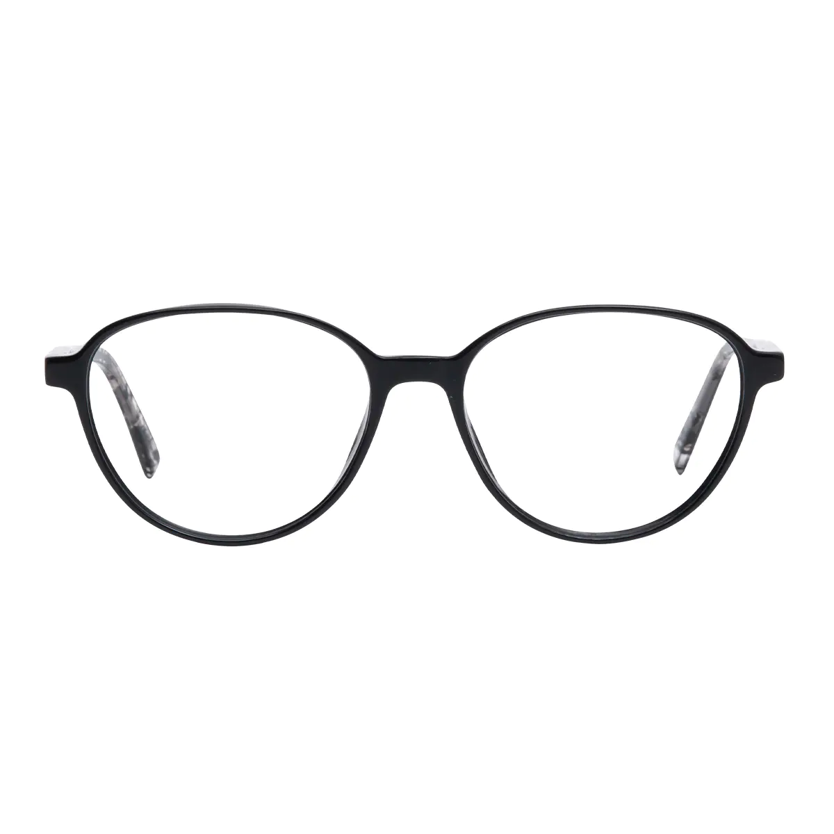 Oval Black Eyeglasses