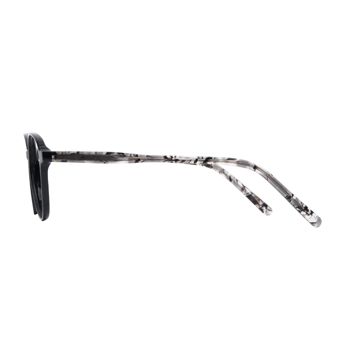 Oval Black Eyeglasses
