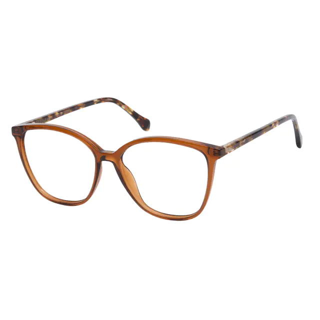 Square Brown Eyeglasses