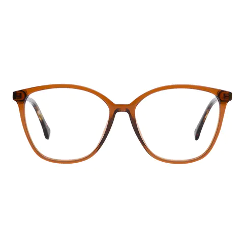 Square Brown Eyeglasses
