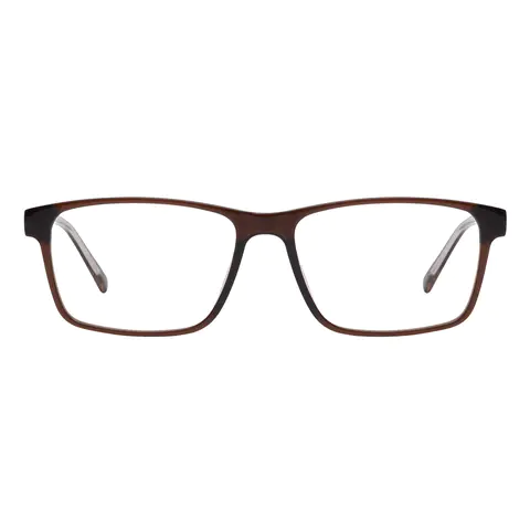 Rectangle Brown Eyeglasses