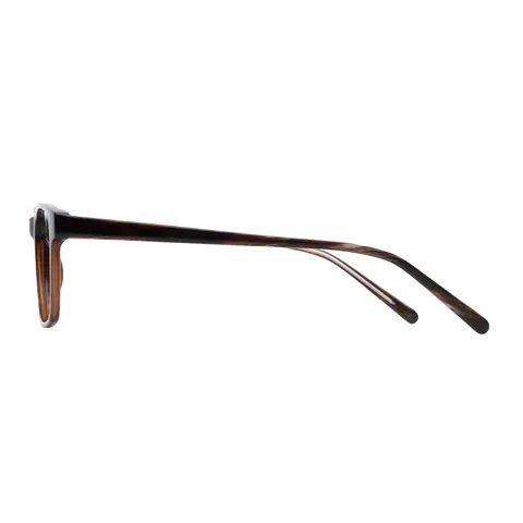 Rectangle Brown Eyeglasses