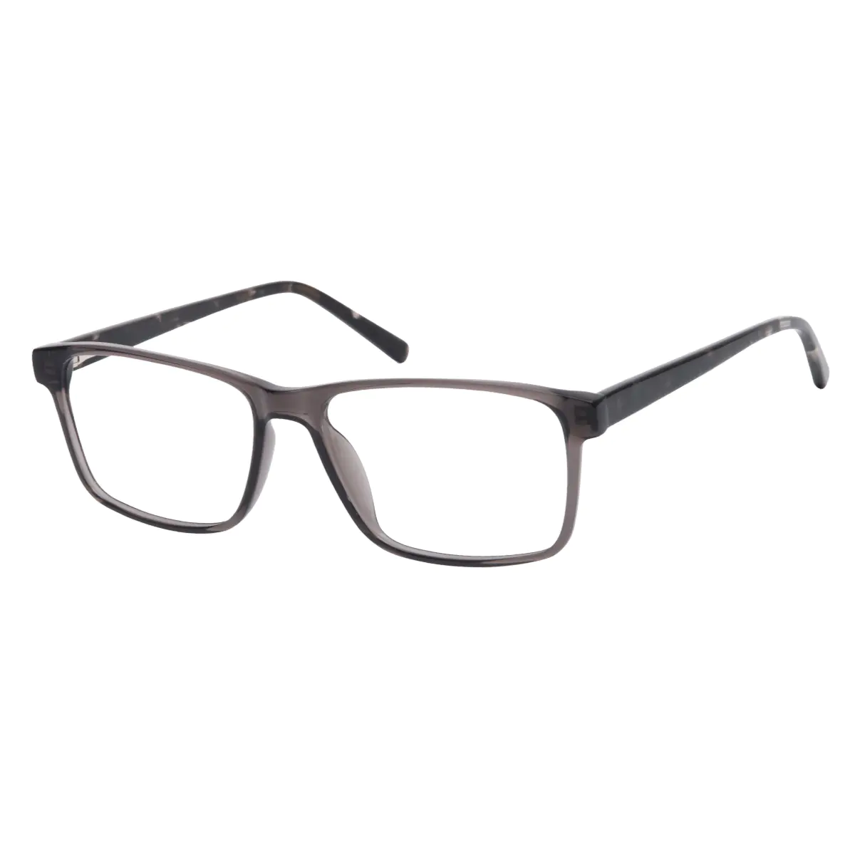 Rectangle Grey Eyeglasses