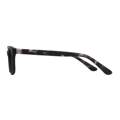 Rectangle Matte Black Eyeglasses