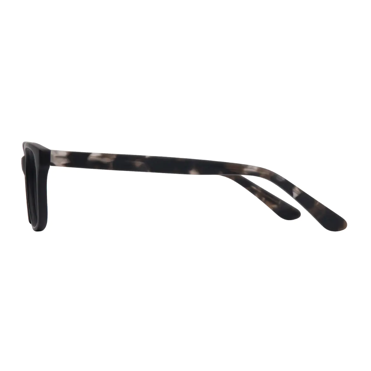 Rectangle Matte Black Eyeglasses