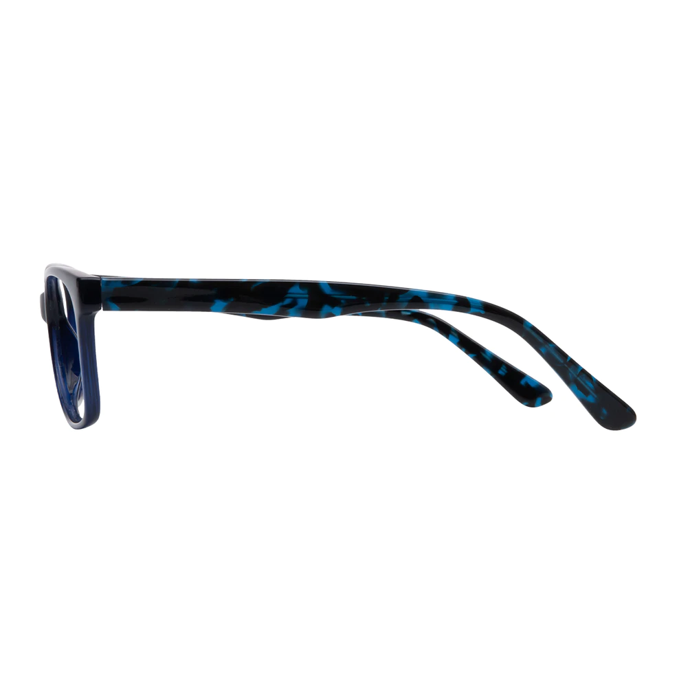 Rectangle Blue Eyeglasses