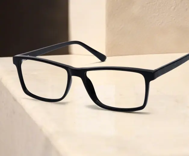 Rectangle Black Eyeglasses