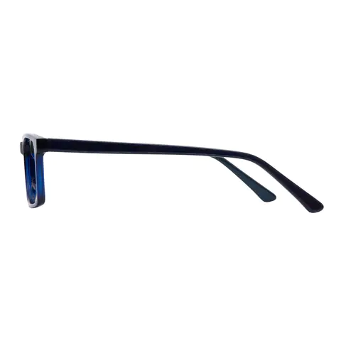 Rectangle Blue Eyeglasses