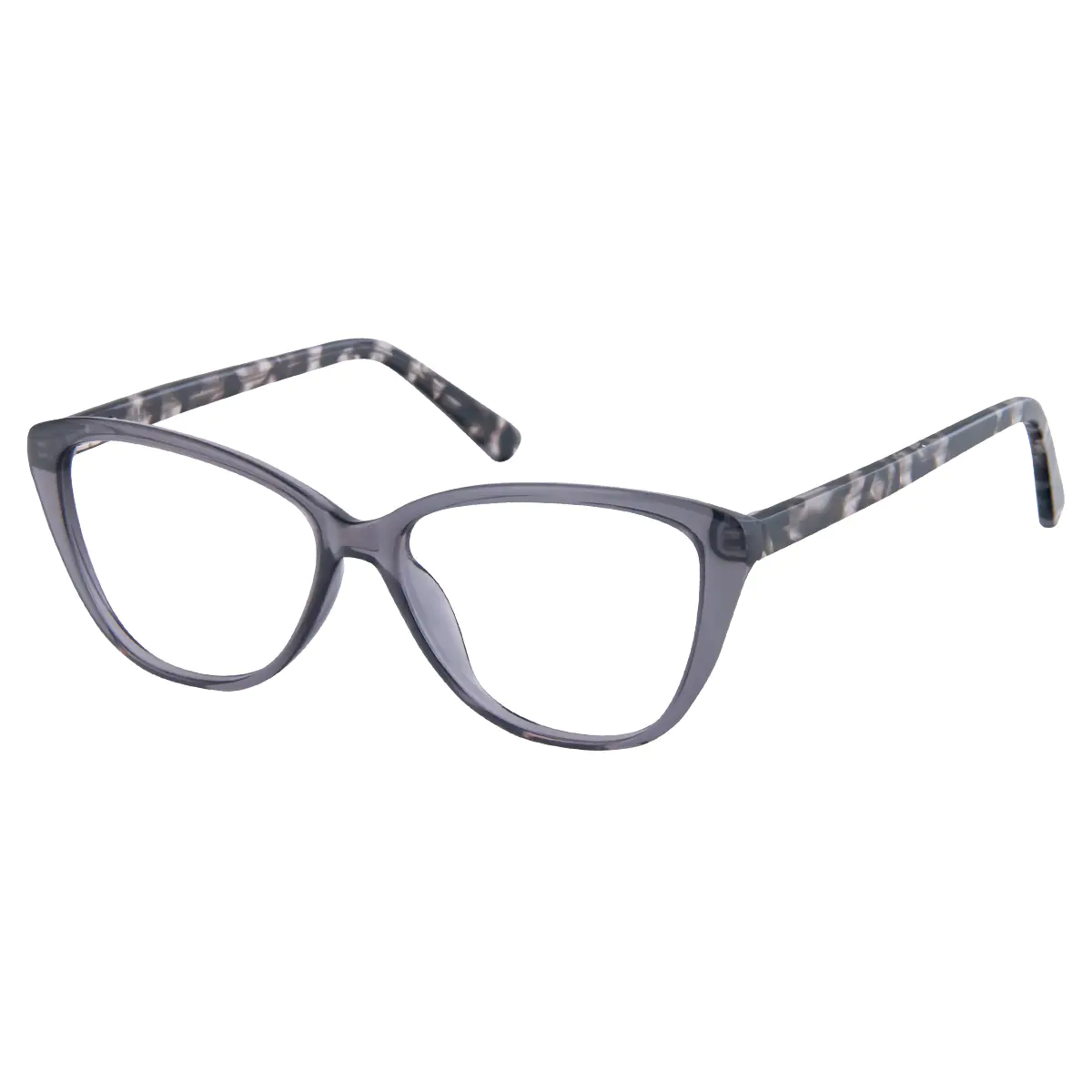 Cat-eye Grey Eyeglasses