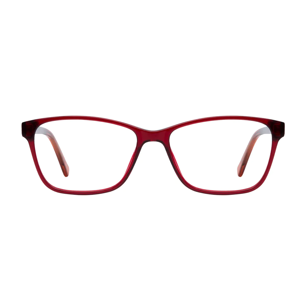 Square Red Eyeglasses