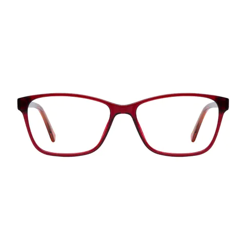 Square Red Eyeglasses