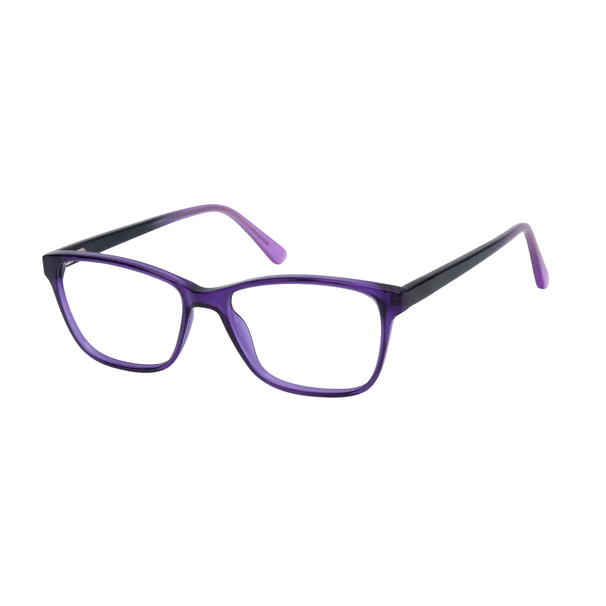 Square Purple Eyeglasses