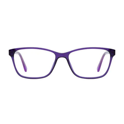 Square Purple Eyeglasses