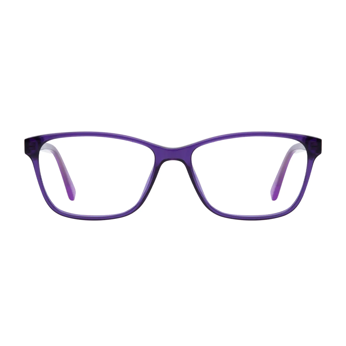 Square Purple Eyeglasses