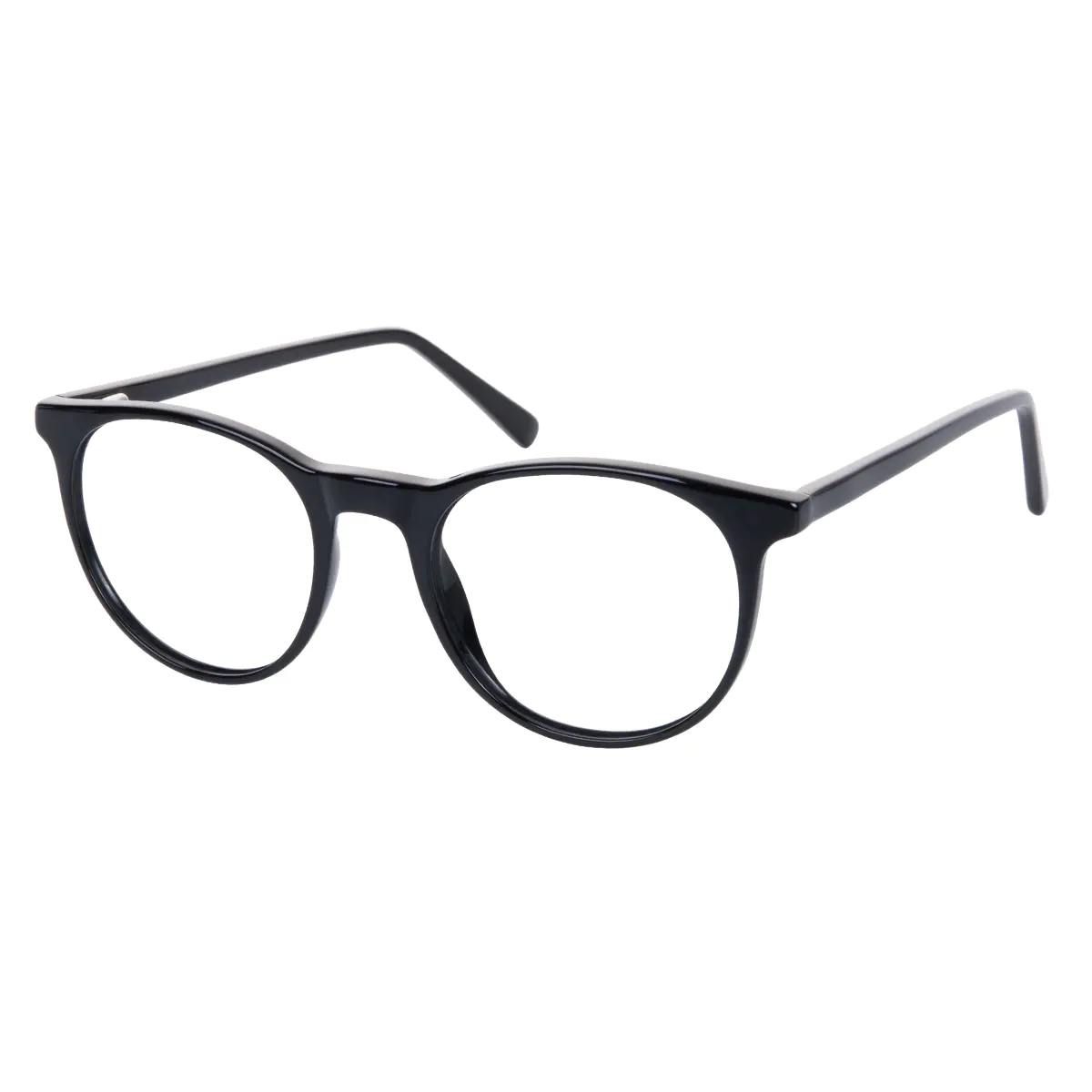 Round Black Eyeglasses