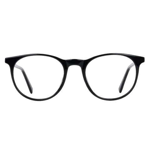 Round Black Eyeglasses
