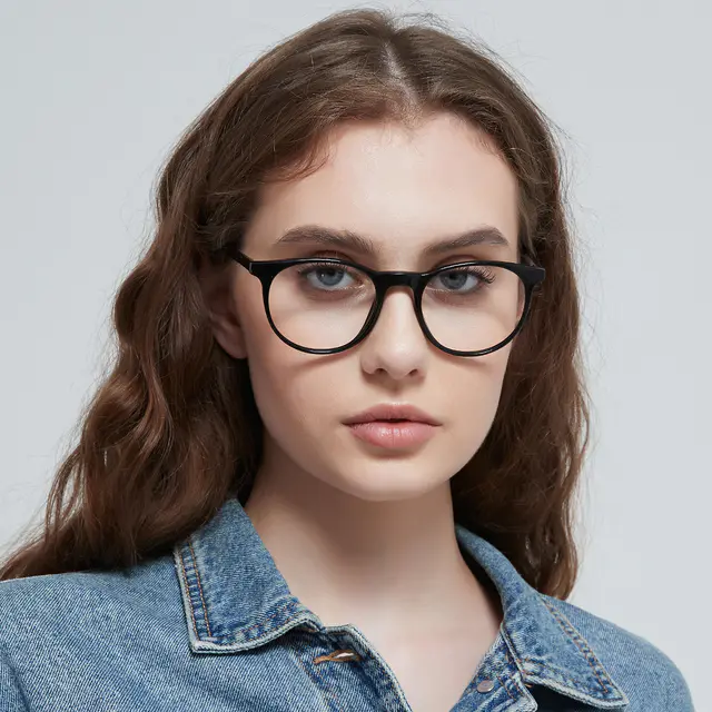 Round Black Eyeglasses