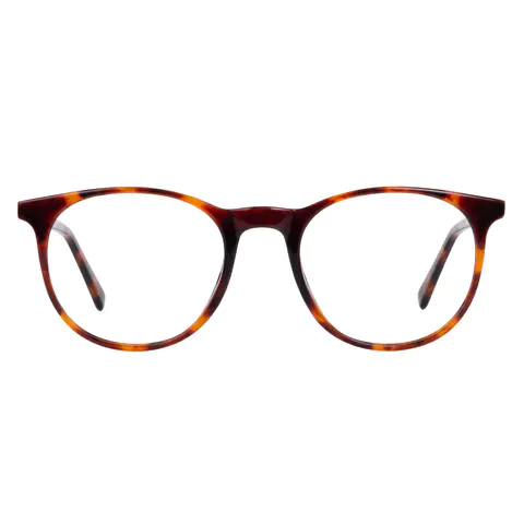 Round Tortoiseshell Eyeglasses