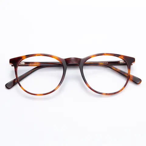 Round Tortoiseshell Eyeglasses