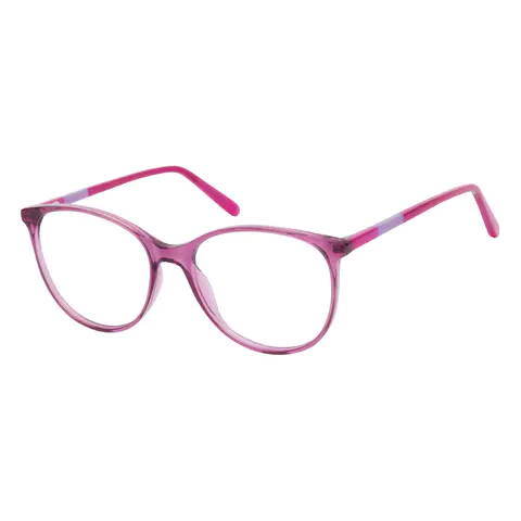 Oval Purple Eyeglasses