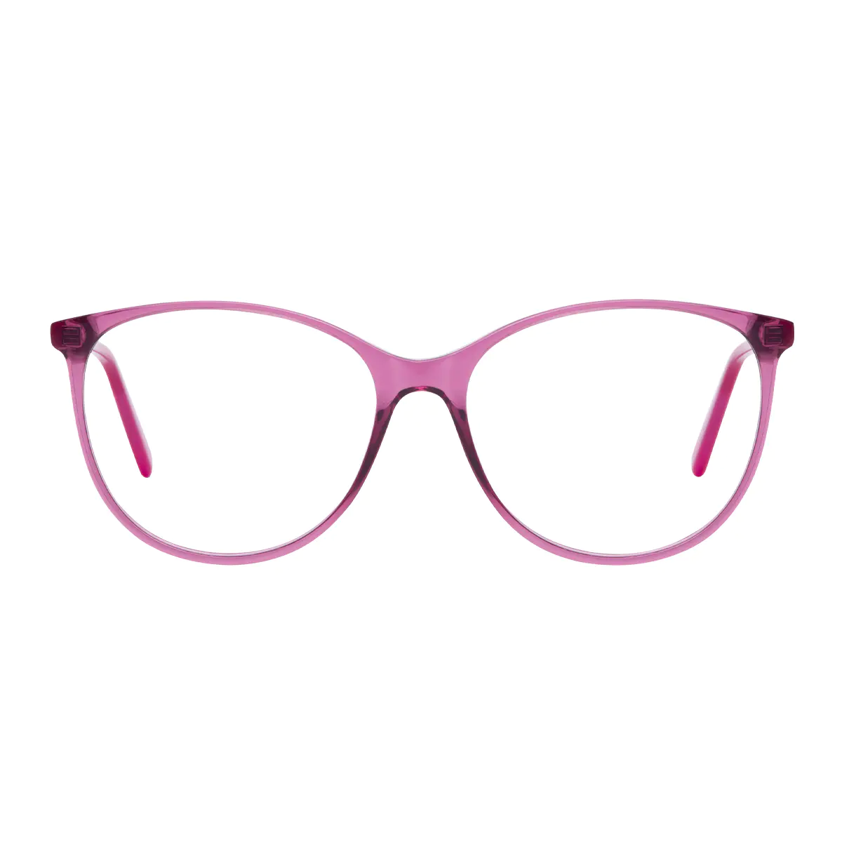 Oval Purple Eyeglasses