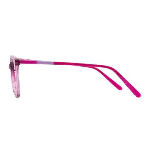 Oval Purple Eyeglasses