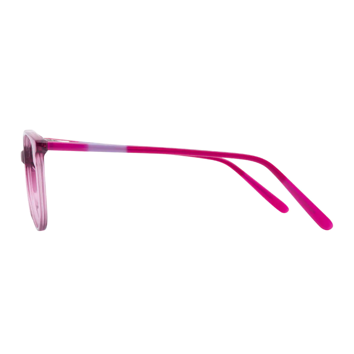Oval Purple Eyeglasses