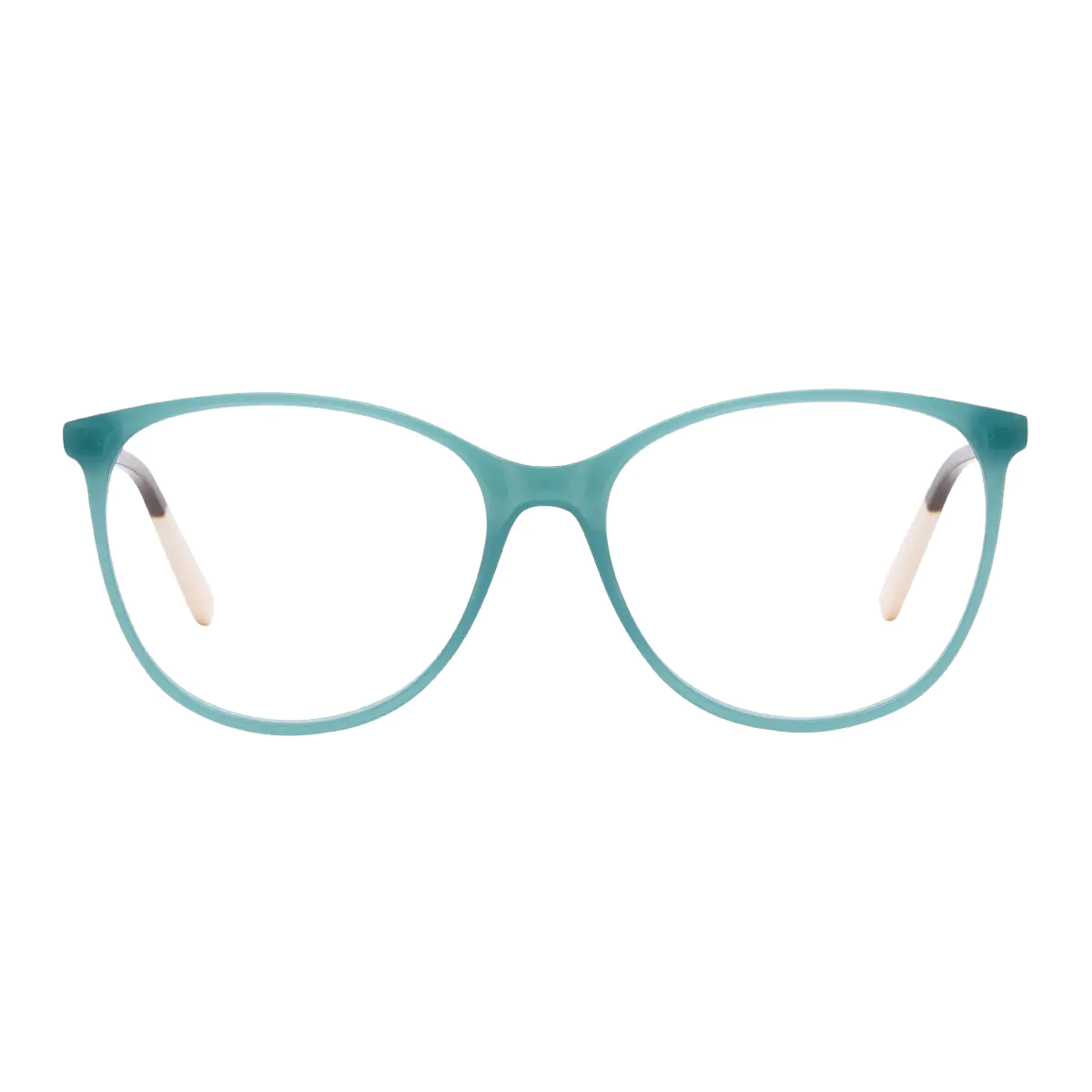 Oval Blue Eyeglasses