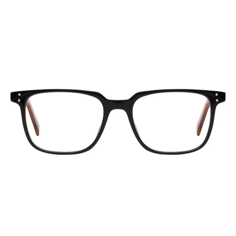 Square Black/Brown Eyeglasses