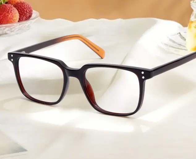 Square Black/Brown Eyeglasses